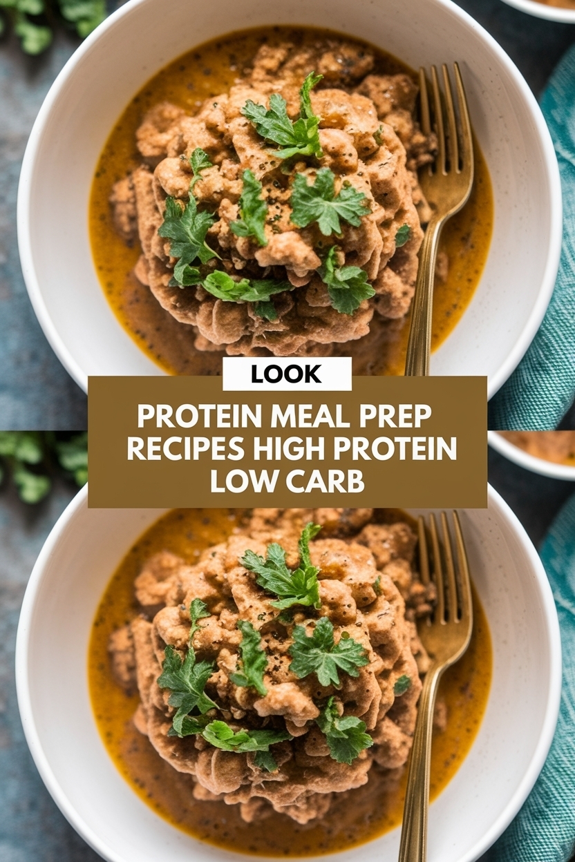 protein meal prep recipes high protein low carb