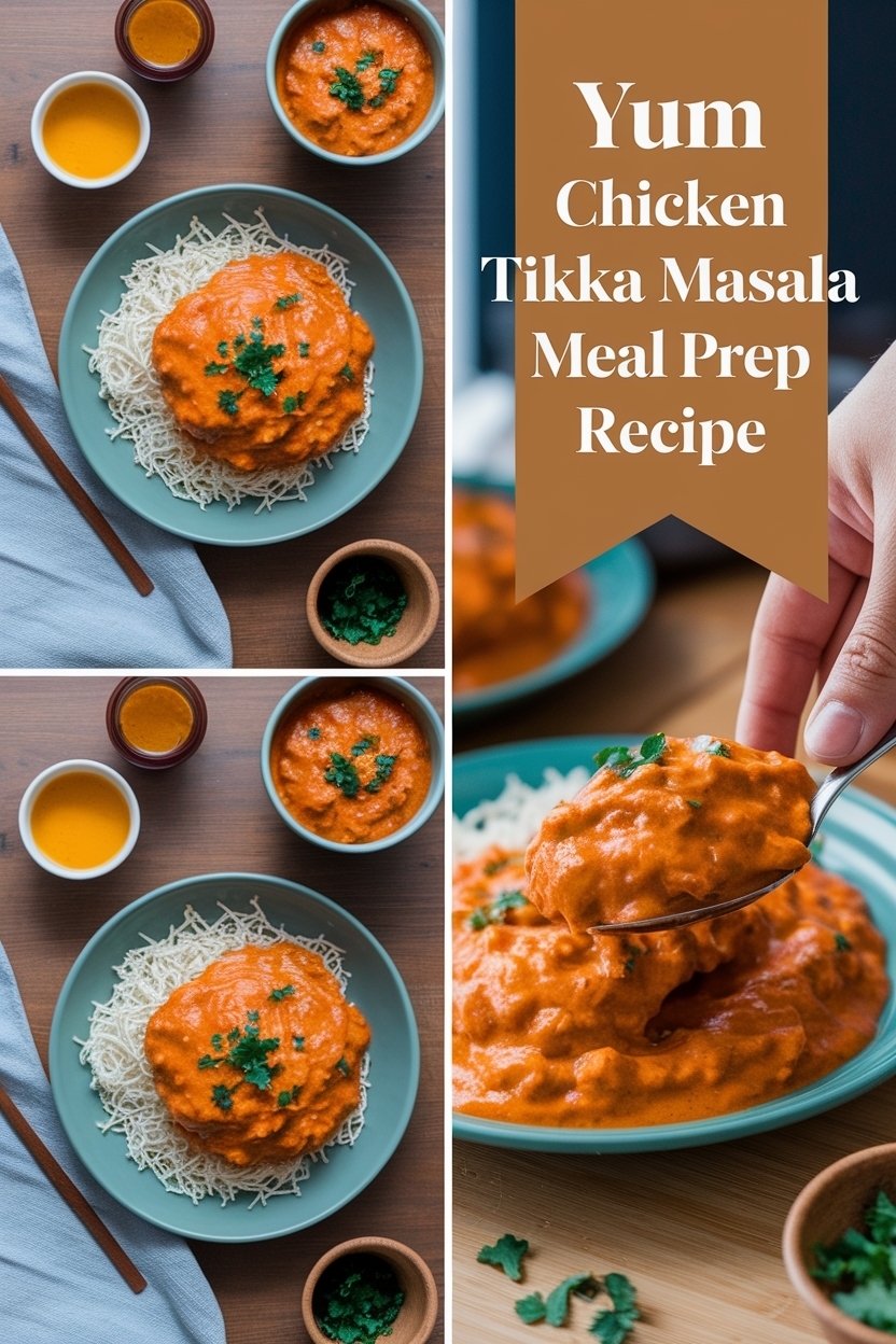 chicken tikka masala meal prep recipe
