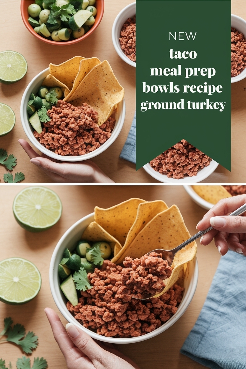 taco meal prep bowls recipe ground turkey