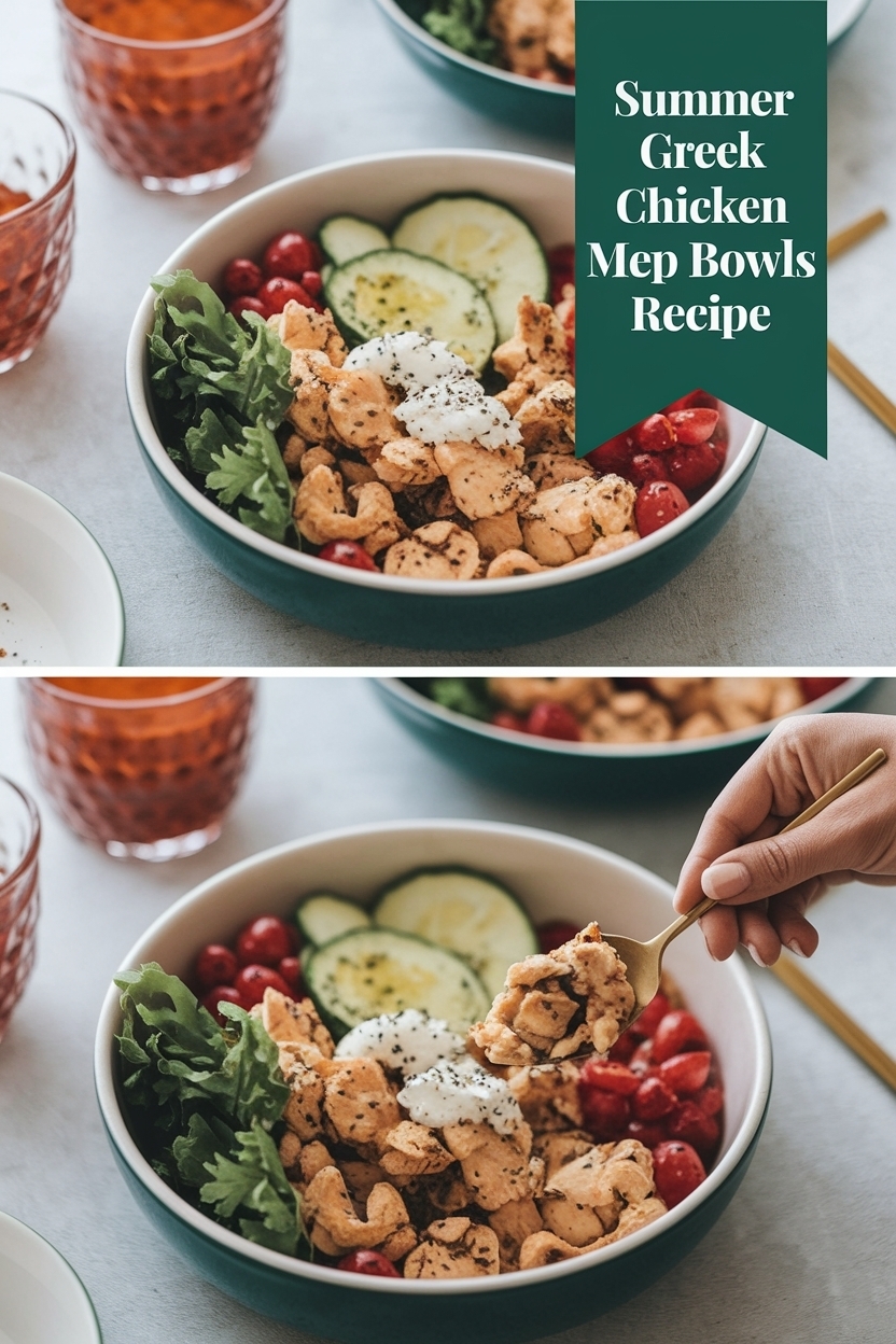 greek chicken meal prep bowls recipe