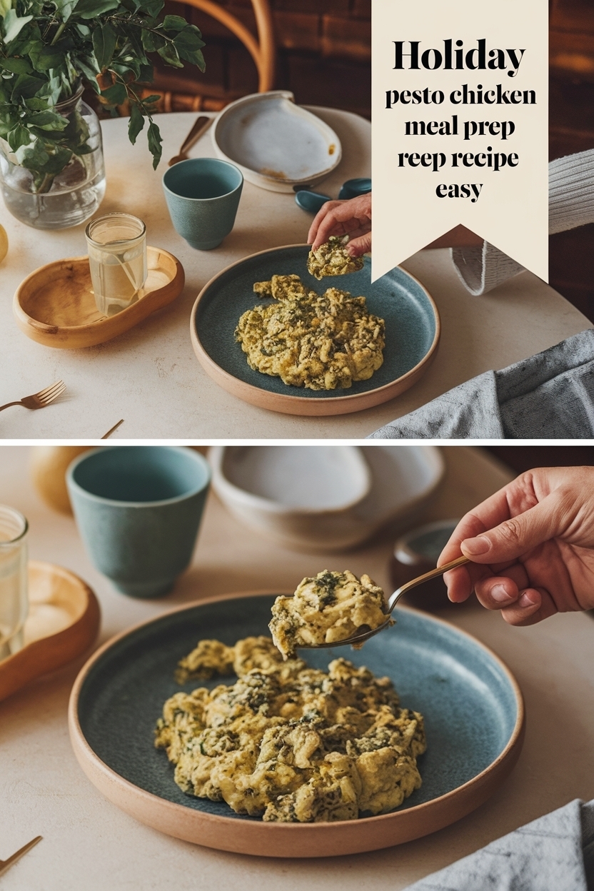 pesto chicken meal prep recipe easy