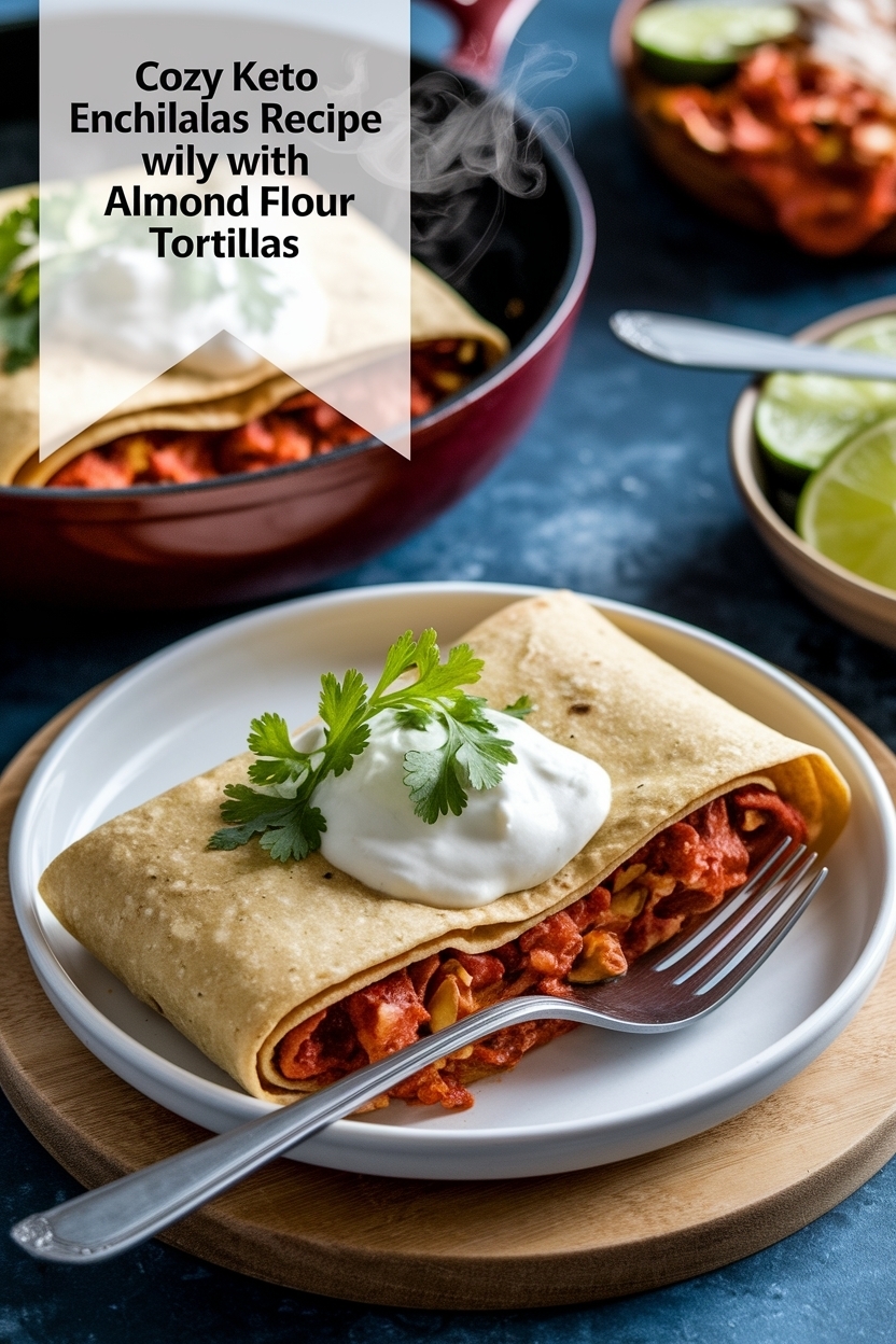 keto enchiladas recipe with almond flour tortillas