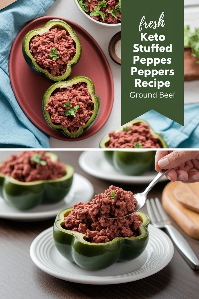 keto stuffed peppers recipe ground beef