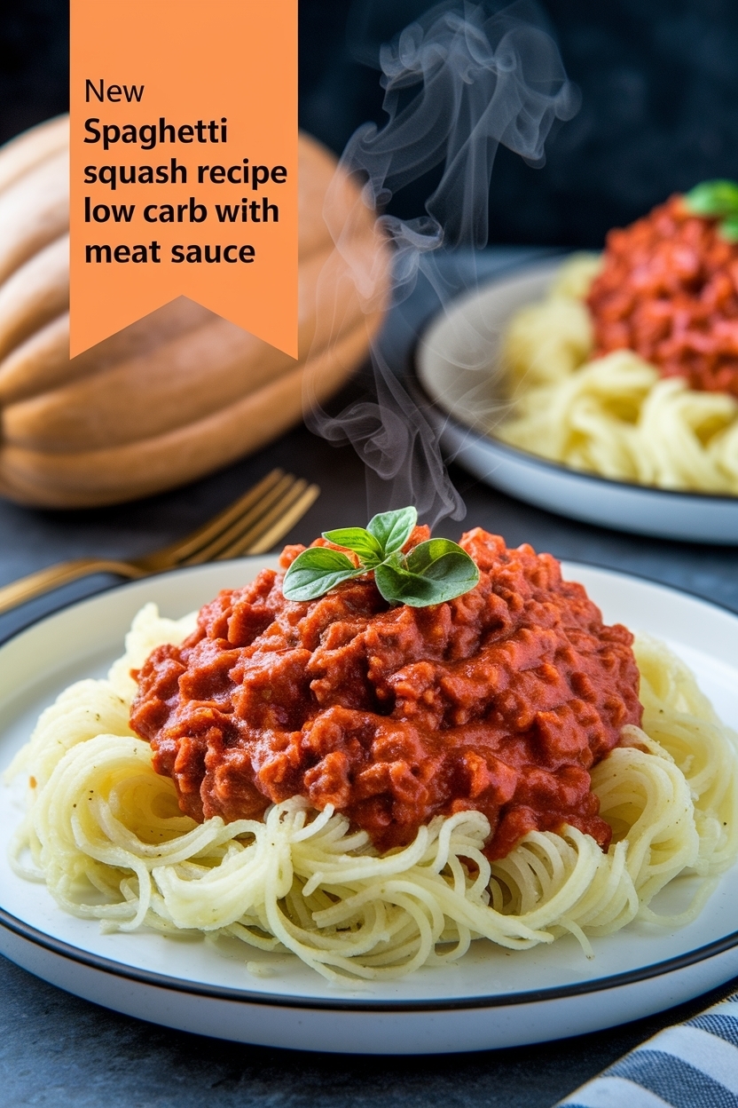 spaghetti squash recipe low carb with meat sauce