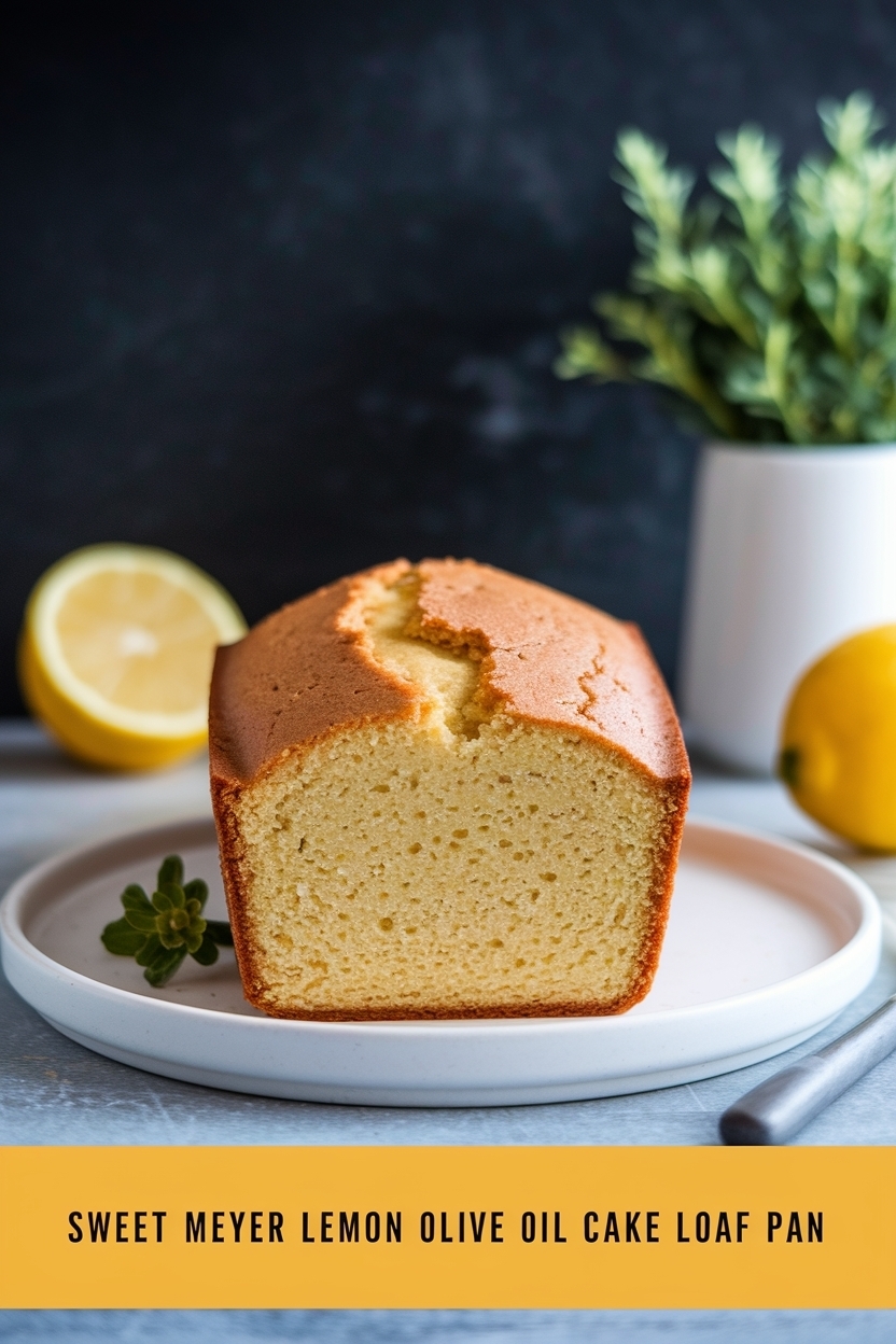 meyer lemon olive oil cake loaf pan
