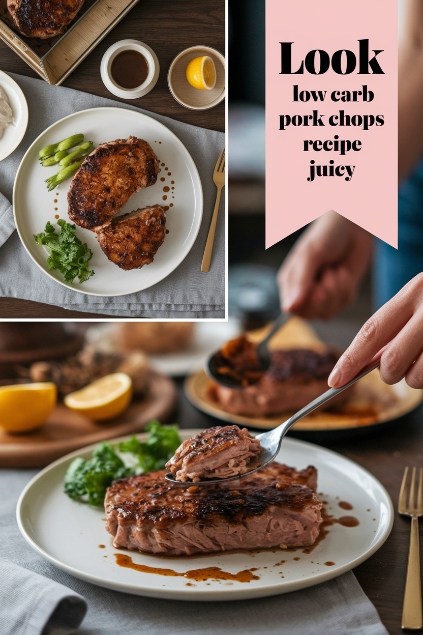 low carb pork chops recipe juicy
