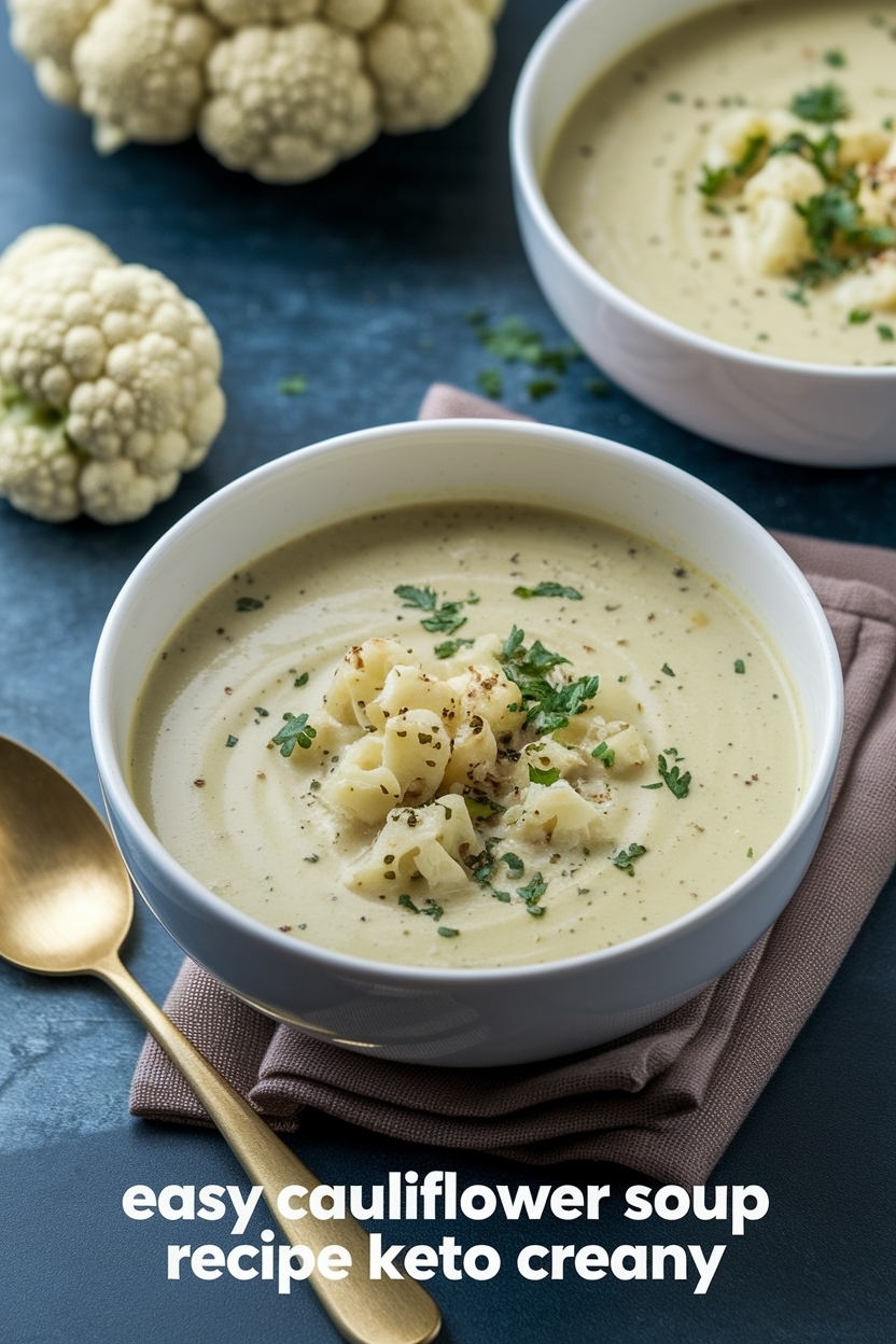 cauliflower soup recipe keto creamy