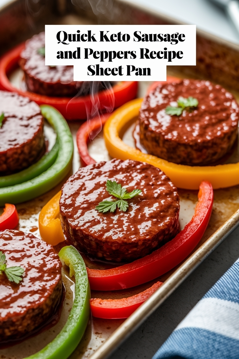 keto sausage and peppers recipe sheet pan