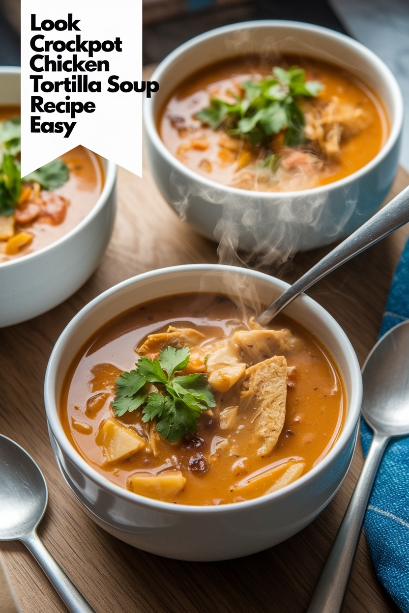 crockpot chicken tortilla soup recipe easy