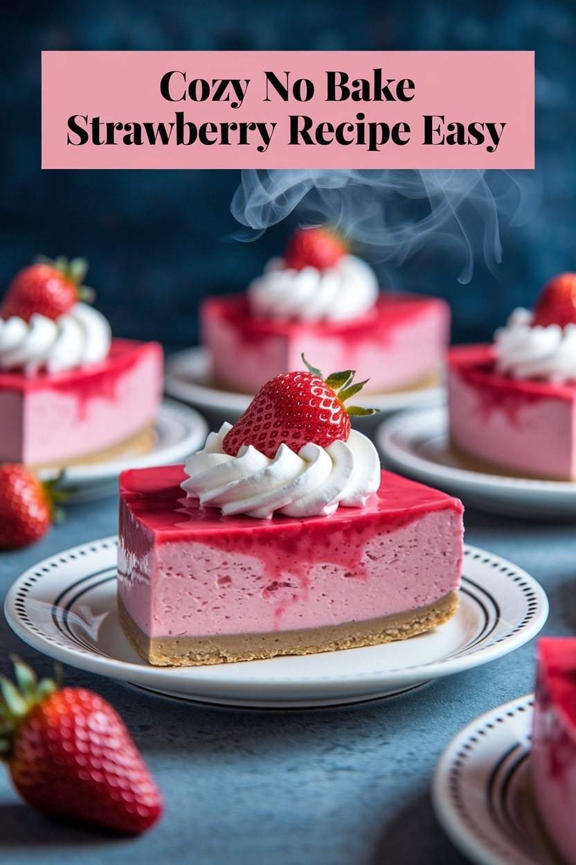 no bake strawberry cheesecake recipe easy
