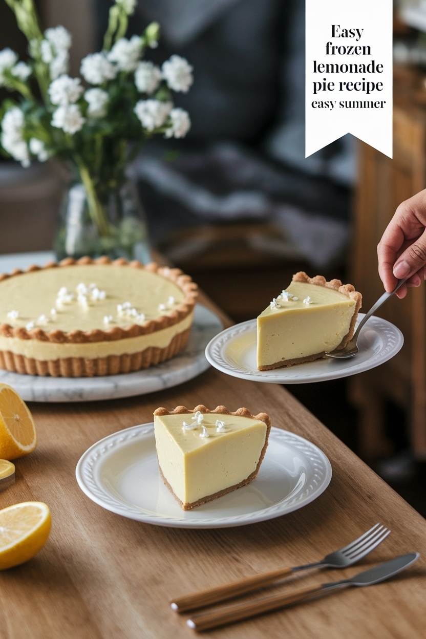 frozen lemonade pie recipe easy summer