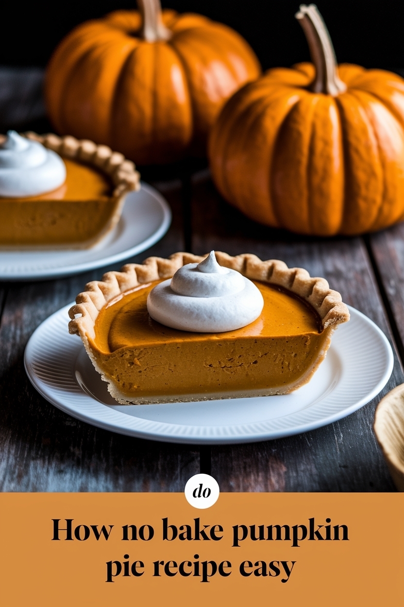 no bake pumpkin pie recipe easy