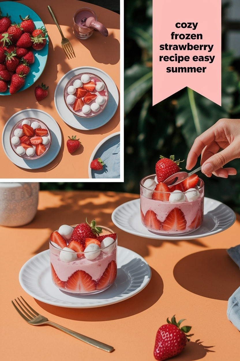 frozen strawberry dessert recipe easy summer