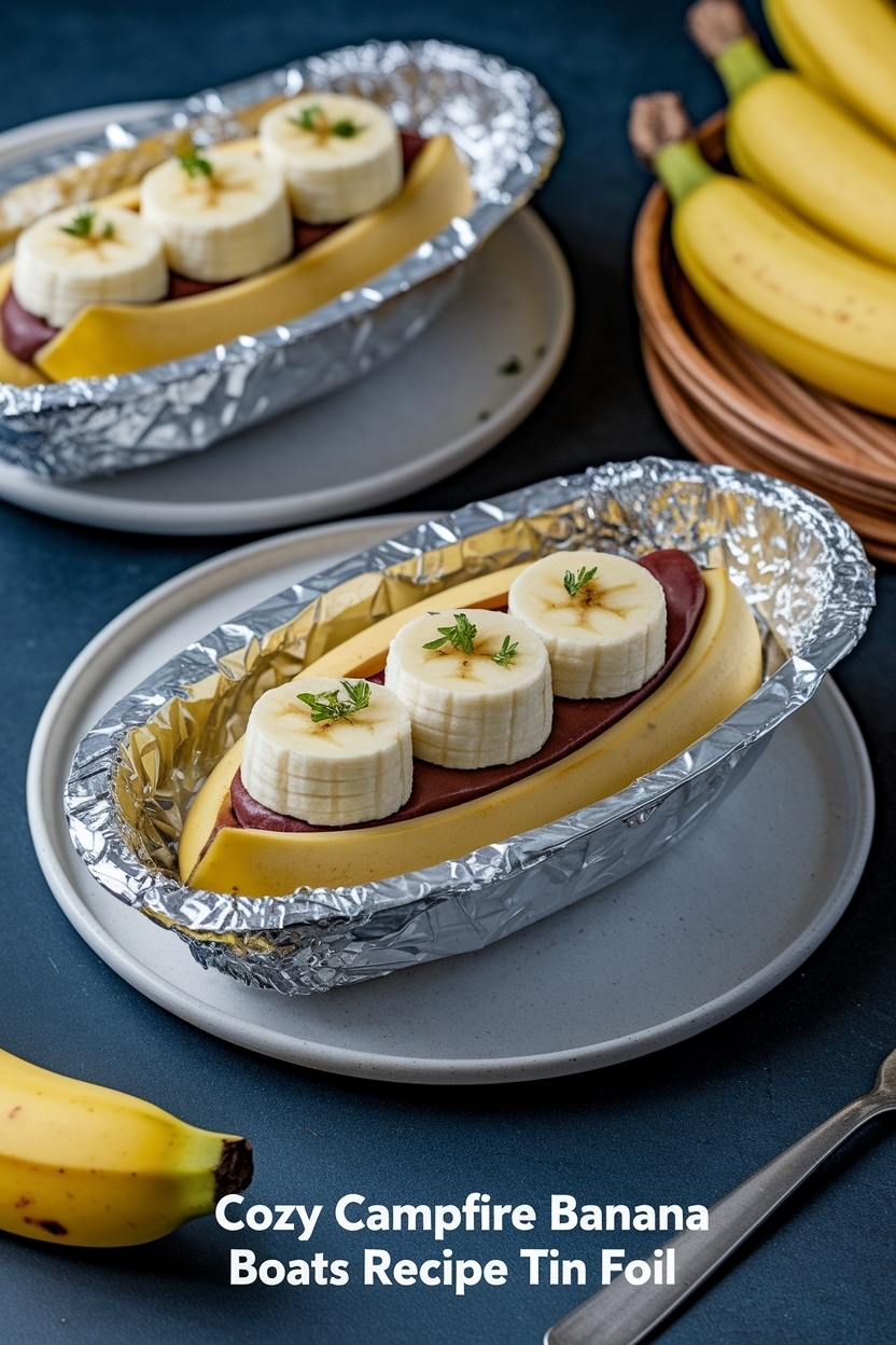 campfire banana boats recipe tin foil