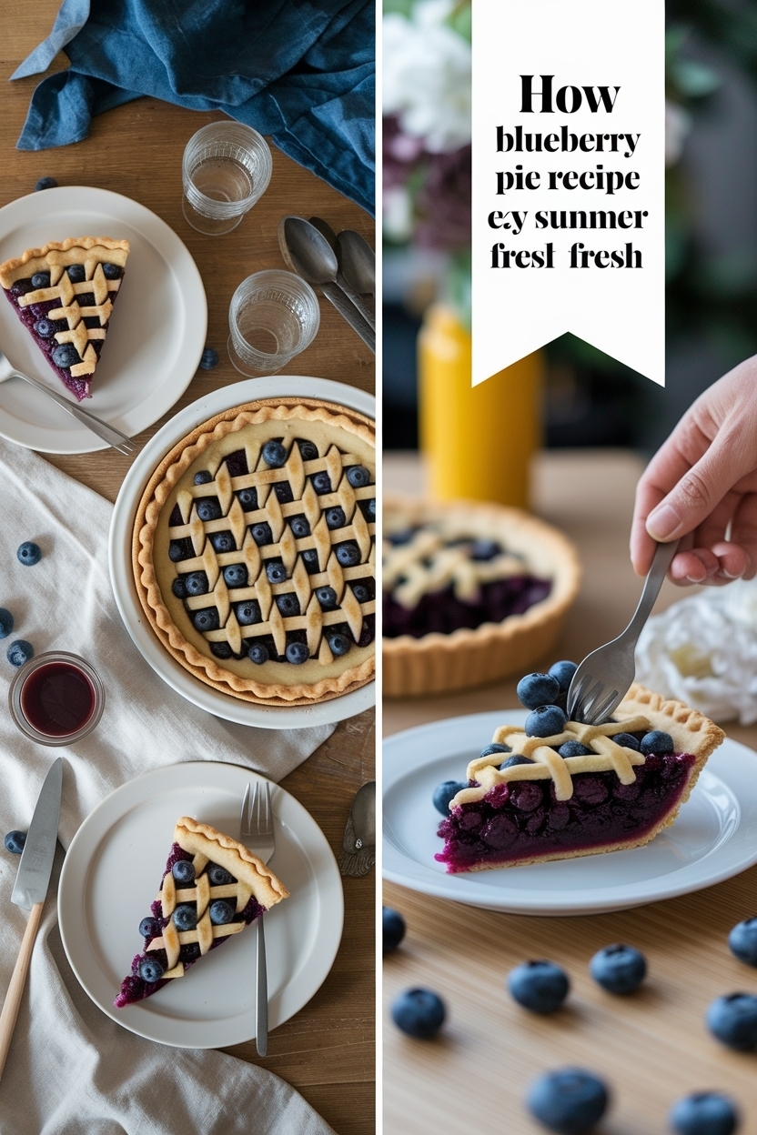 blueberry pie recipe easy summer fresh