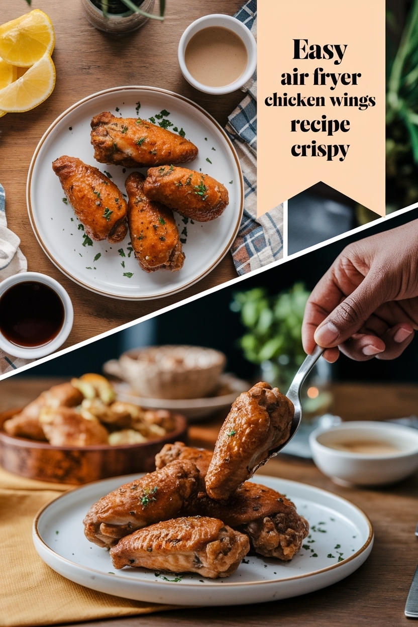 air fryer chicken wings recipe crispy