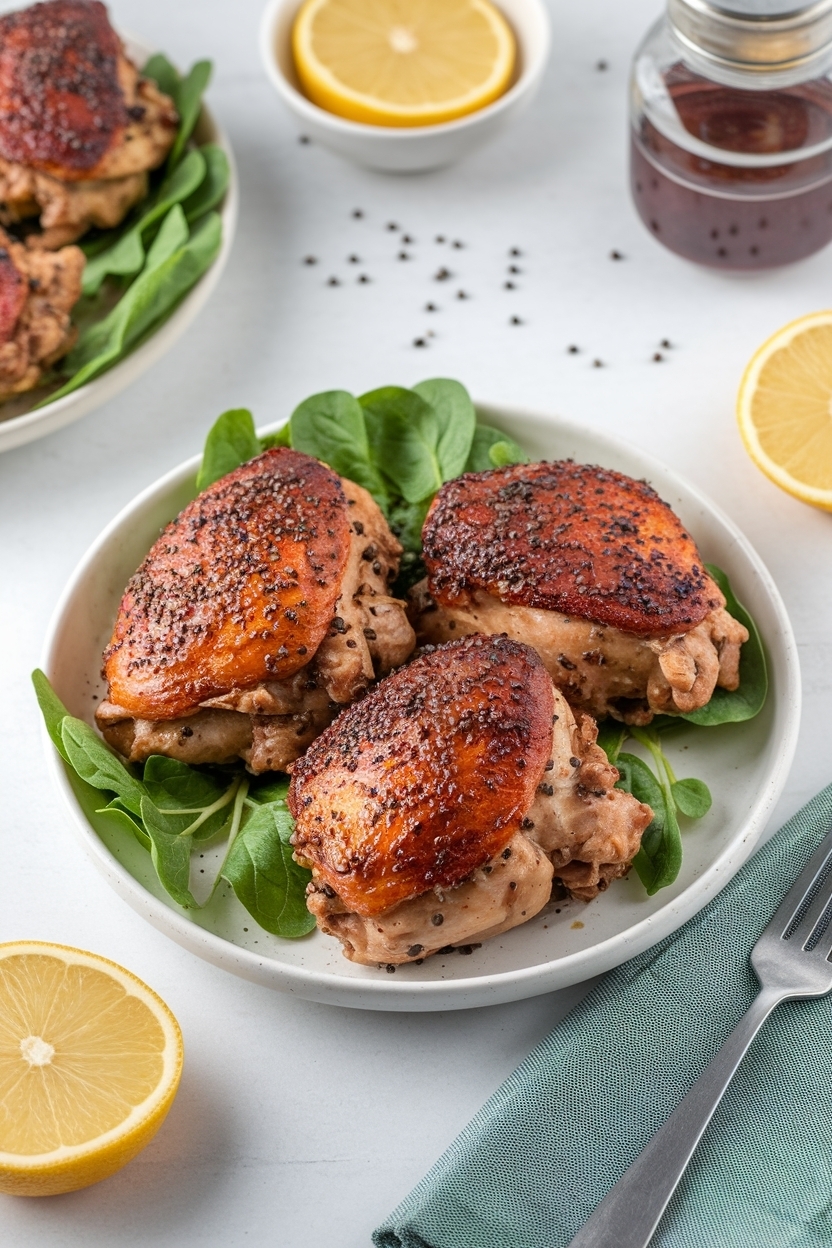 air fryer chicken thighs recipe crispy