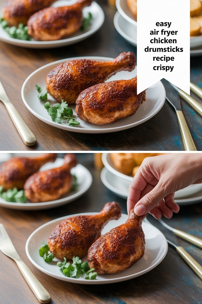 air fryer chicken drumsticks recipe crispy