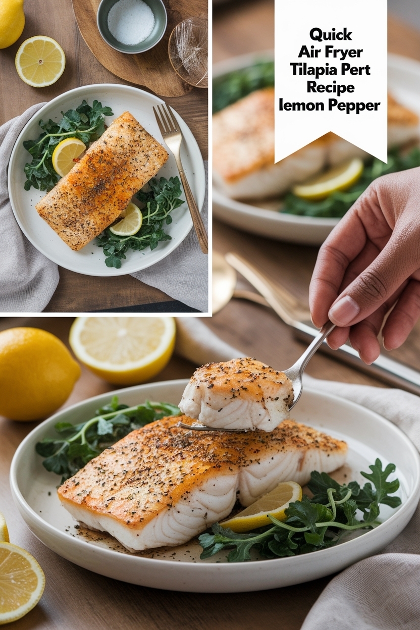 air fryer tilapia recipe lemon pepper