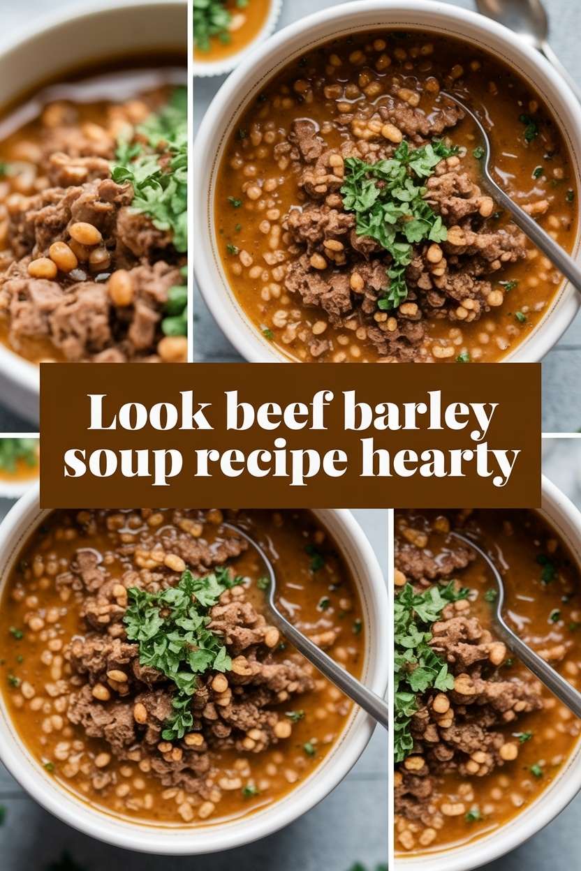 beef barley soup recipe hearty