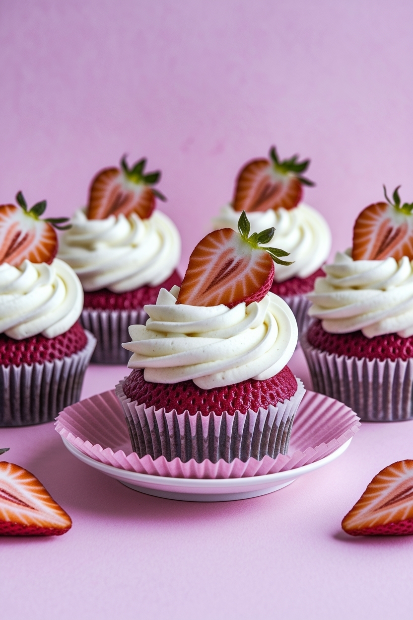 strawberry shortcake cupcakes valentine
