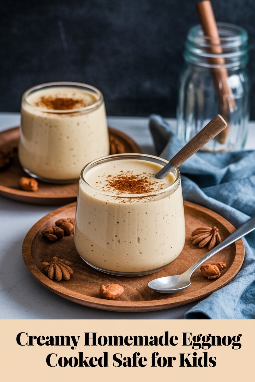 homemade eggnog cooked safe for kids