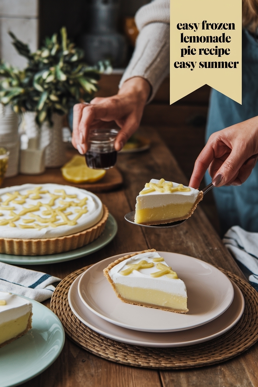 frozen lemonade pie recipe easy summer