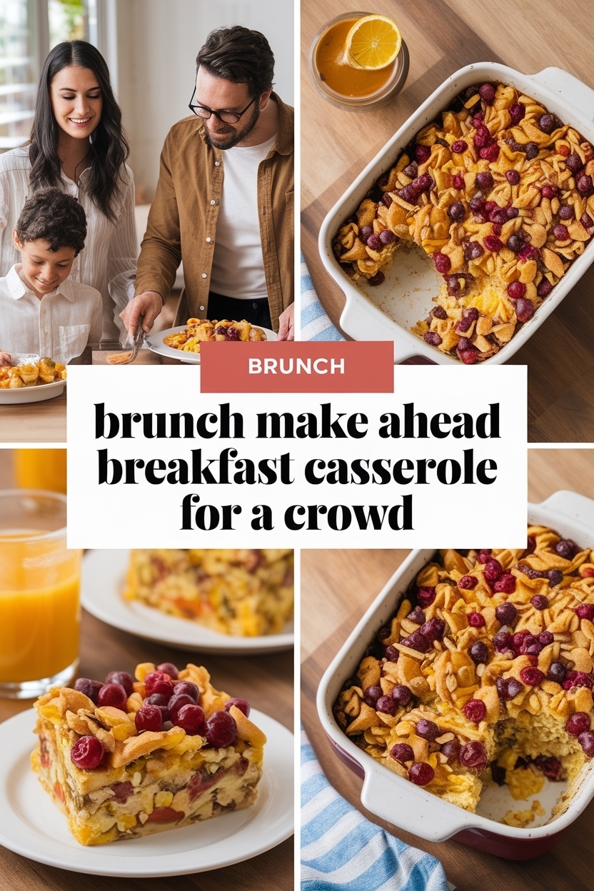 make ahead breakfast casserole for a crowd