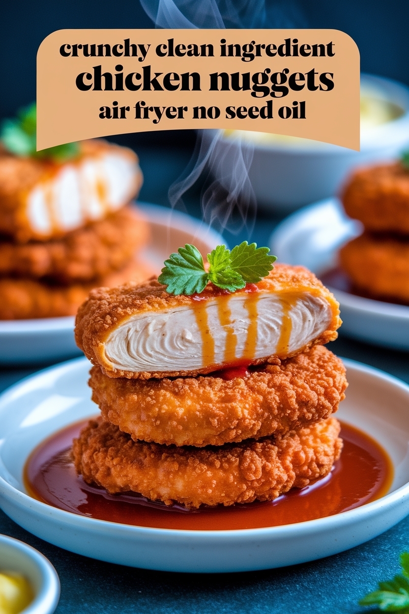 clean ingredient chicken nuggets air fryer no seed oil