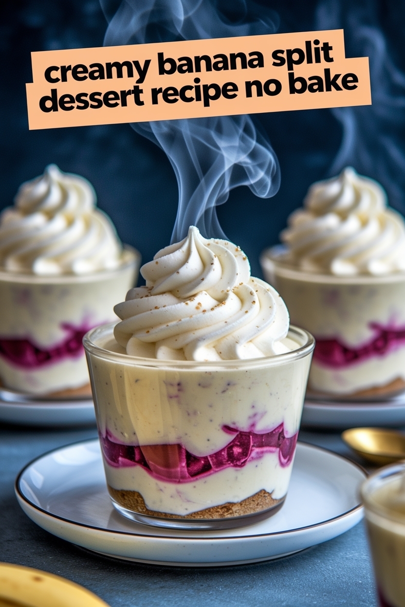 banana split dessert recipe no bake