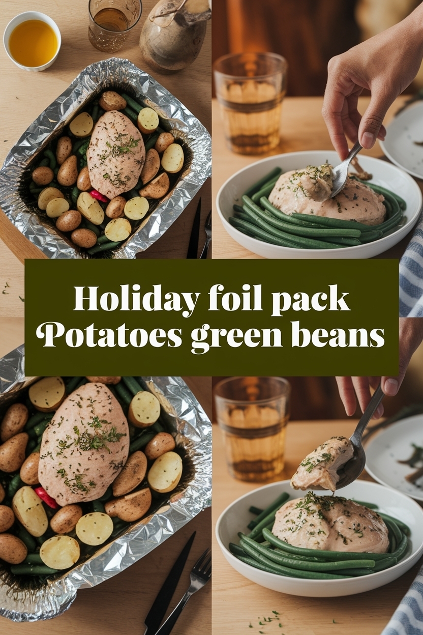 foil pack chicken potatoes green beans