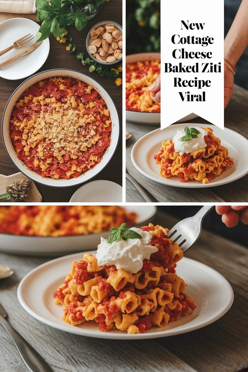 cottage cheese baked ziti recipe viral