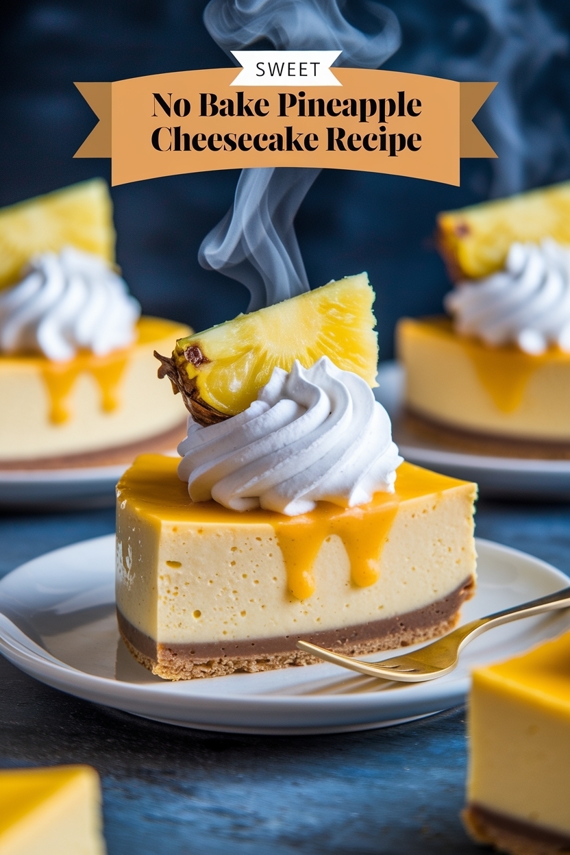 no bake pineapple cheesecake recipe