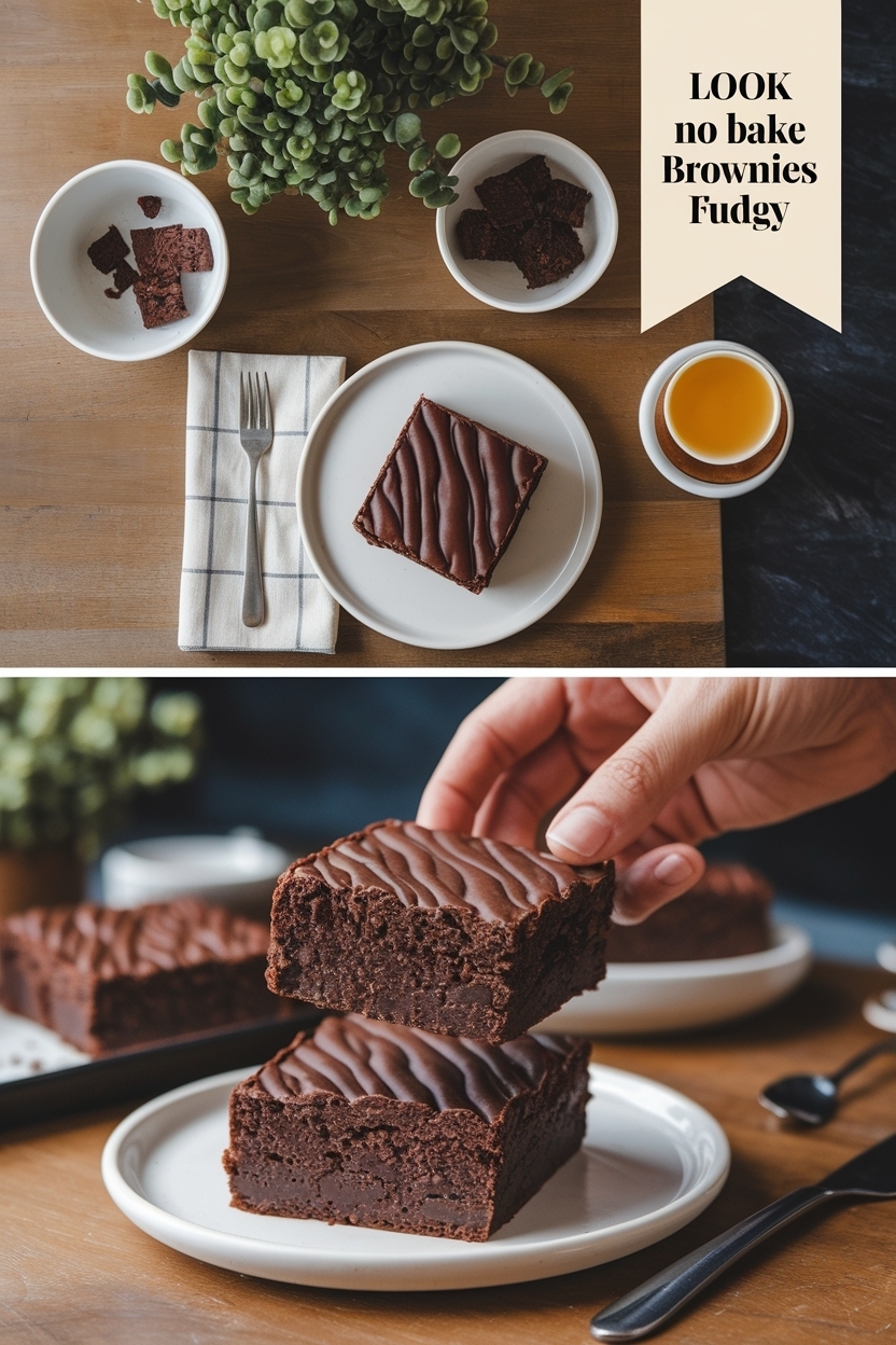 no bake brownies recipe fudgy