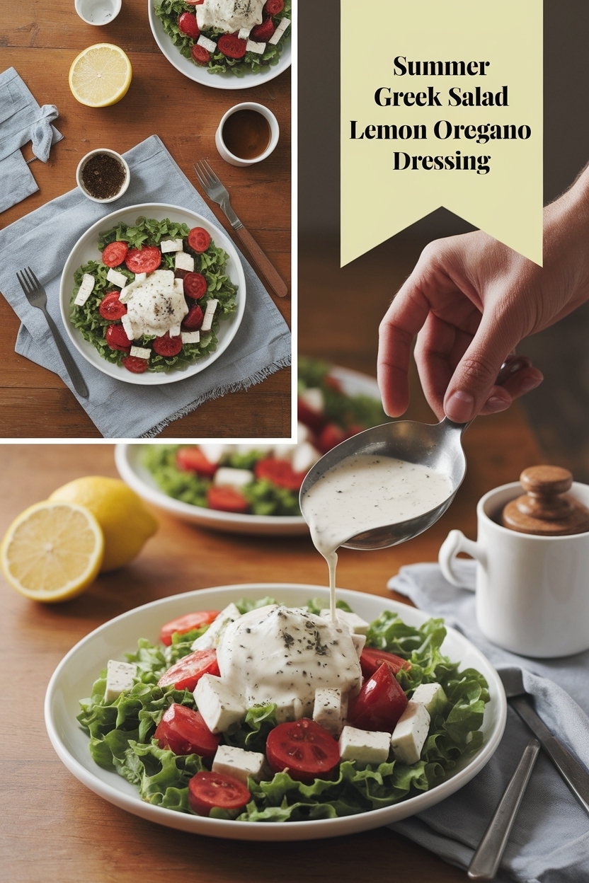 greek salad lemon oregano dressing