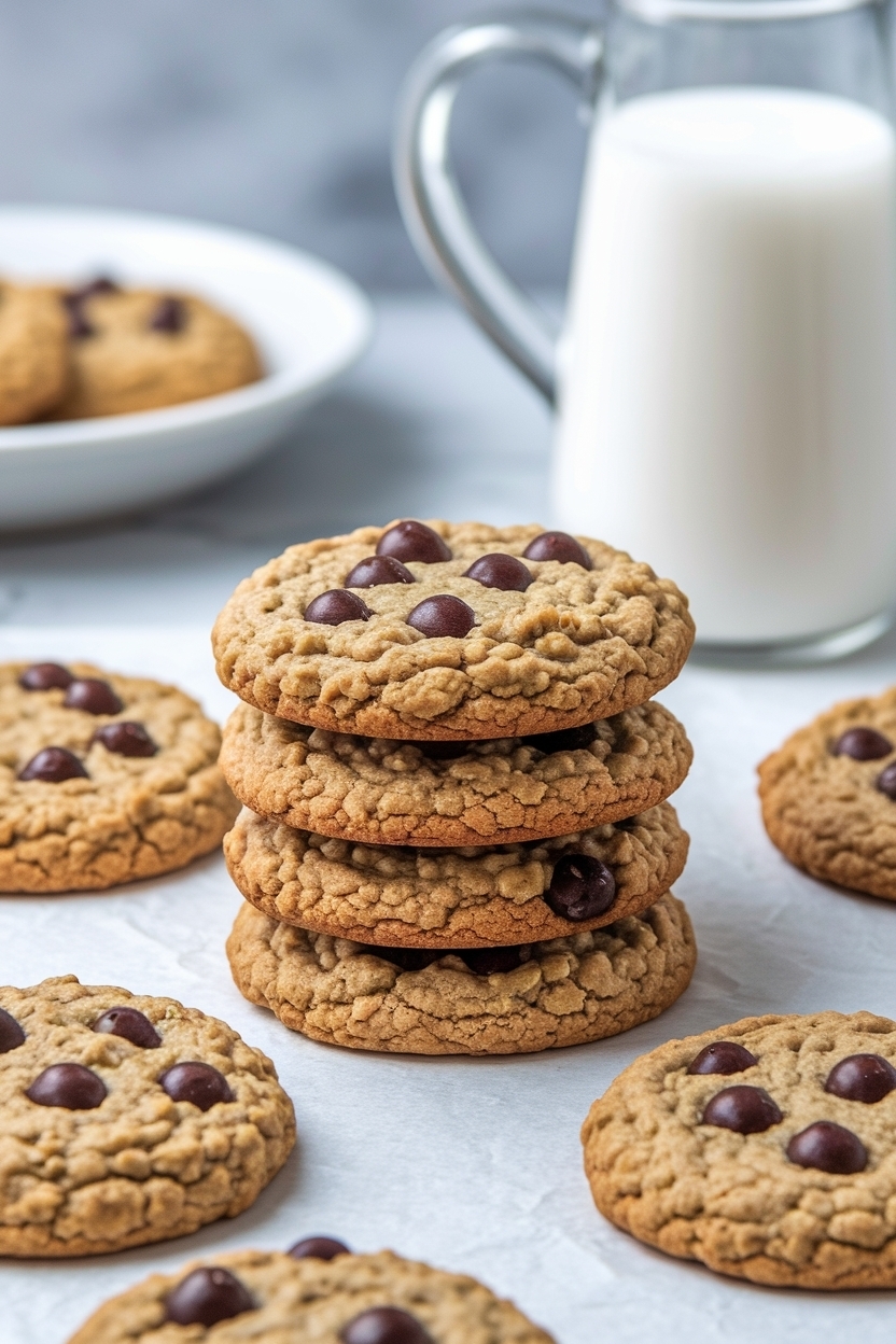 rhubarb oatmeal cookies - Extra Photo