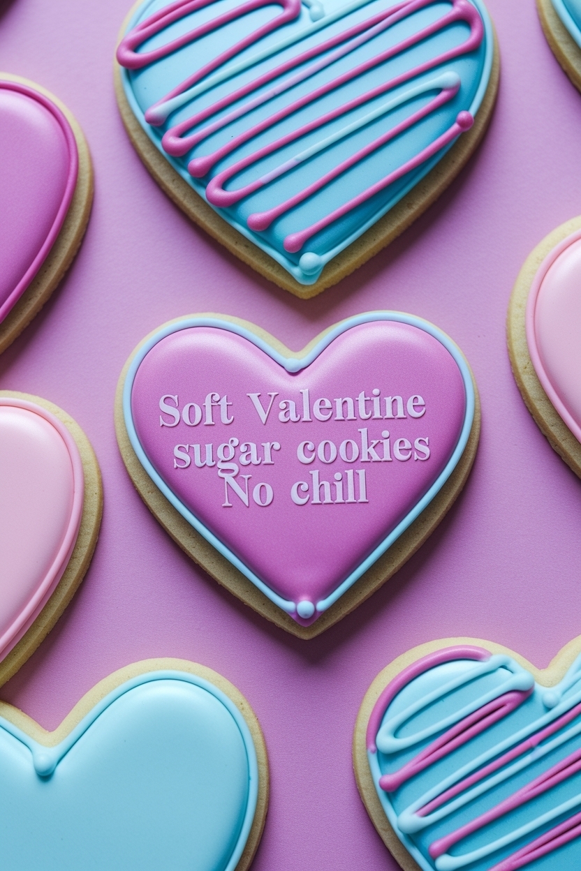 soft valentine sugar cookies no chill - Extra Photo