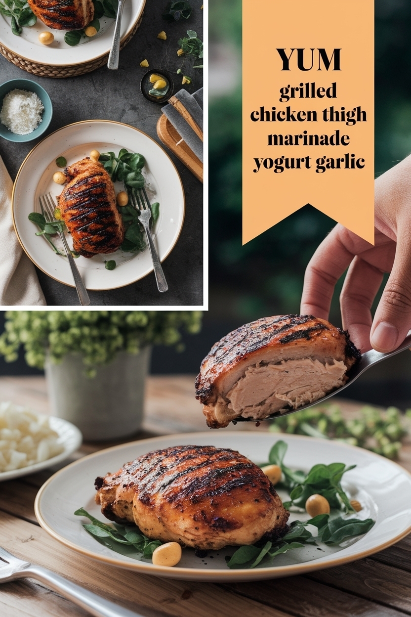 grilled chicken thigh marinade yogurt garlic
