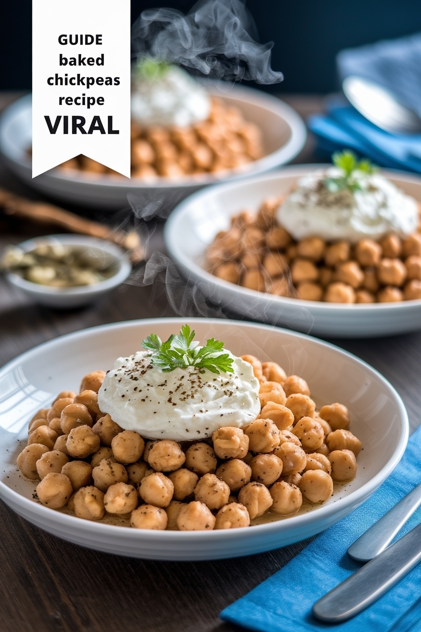 baked feta chickpeas recipe viral