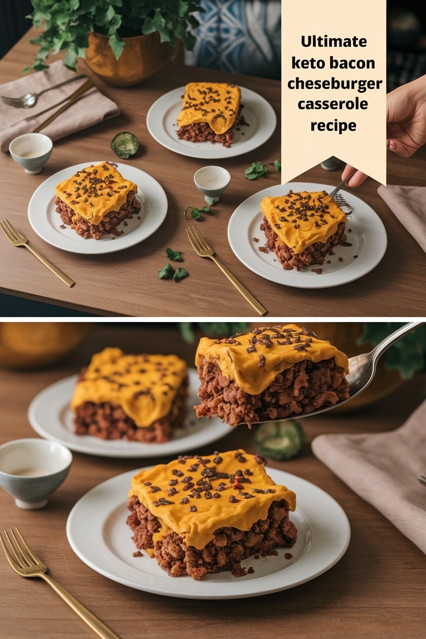 keto bacon cheeseburger casserole recipe