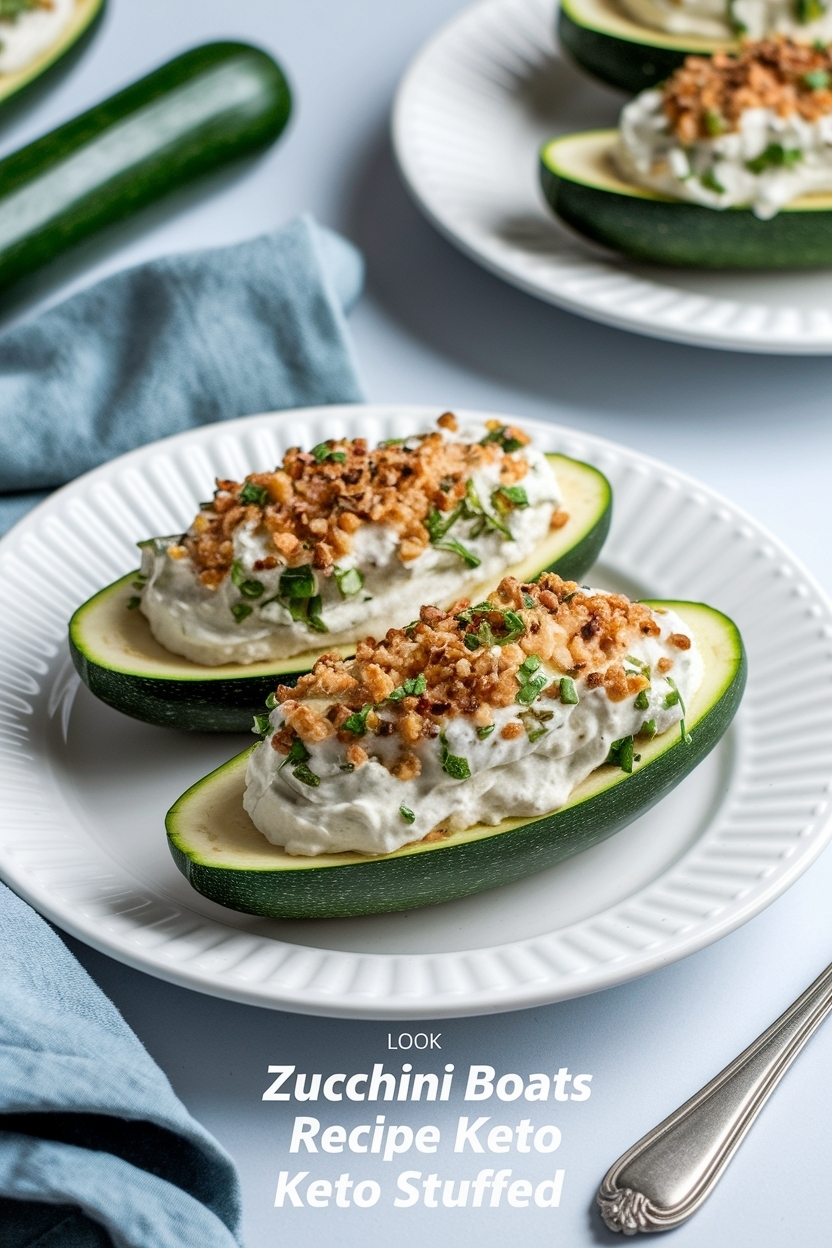zucchini boats recipe keto stuffed