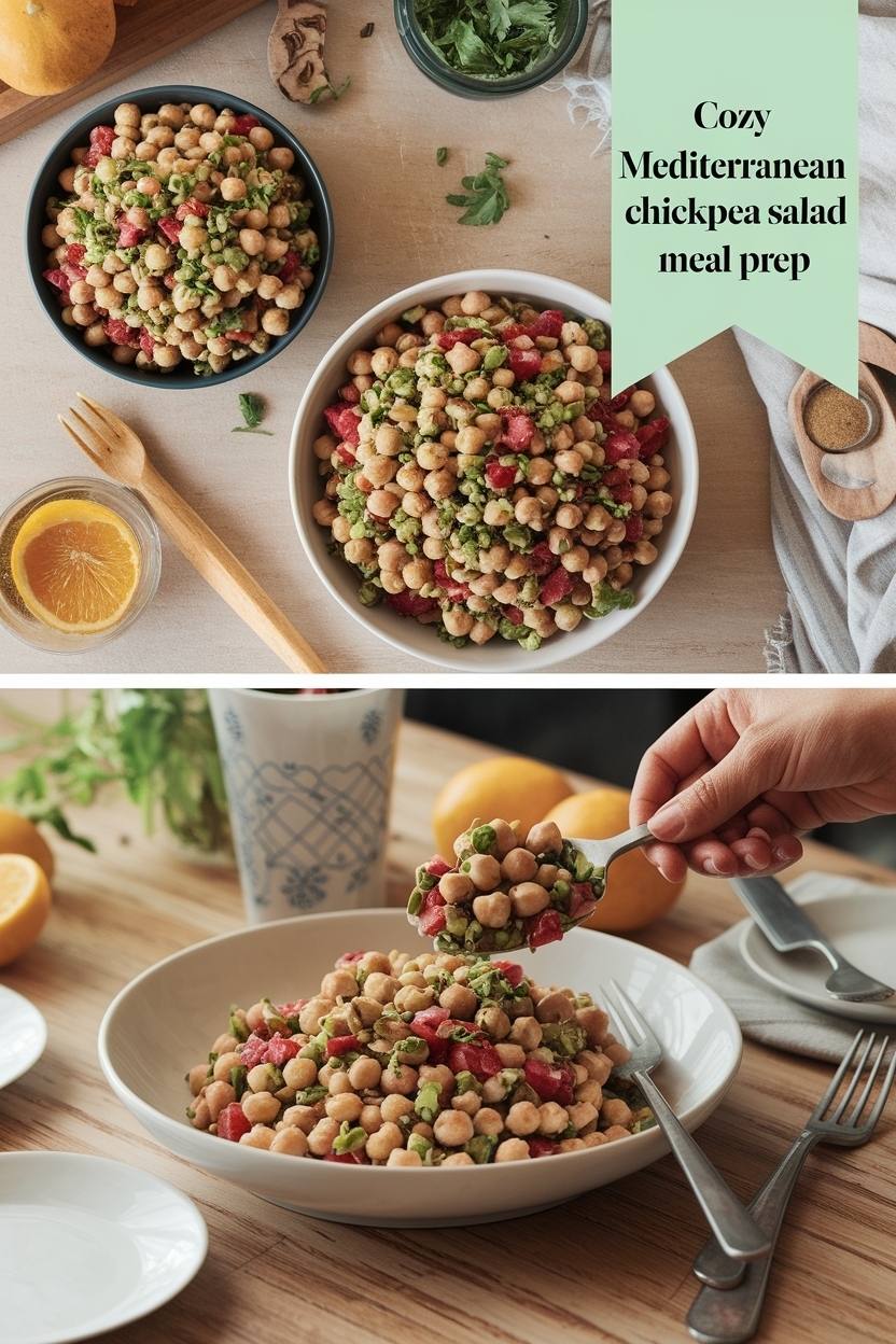 mediterranean chickpea salad meal prep