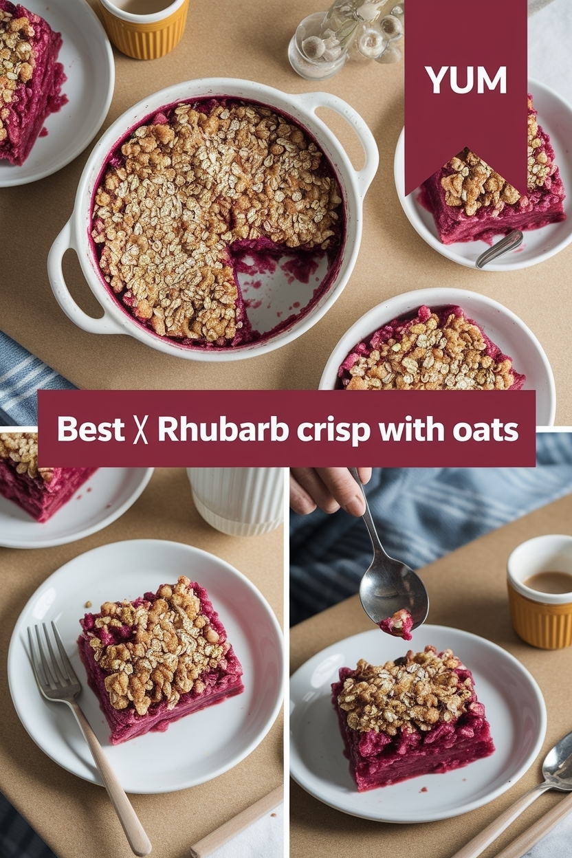 best rhubarb crisp with oats