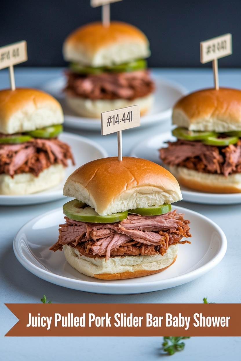 pulled pork slider bar baby shower