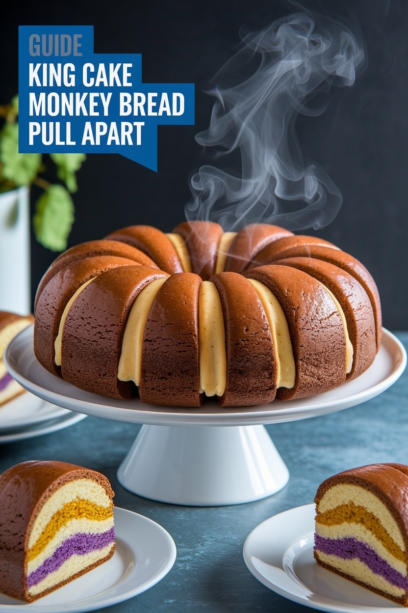 king cake monkey bread pull apart