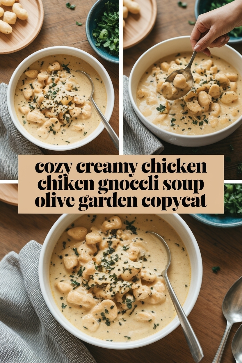 creamy chicken gnocchi soup olive garden copycat