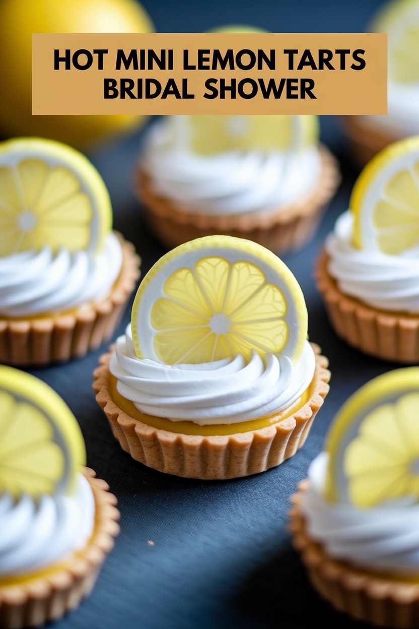 mini lemon tarts bridal shower