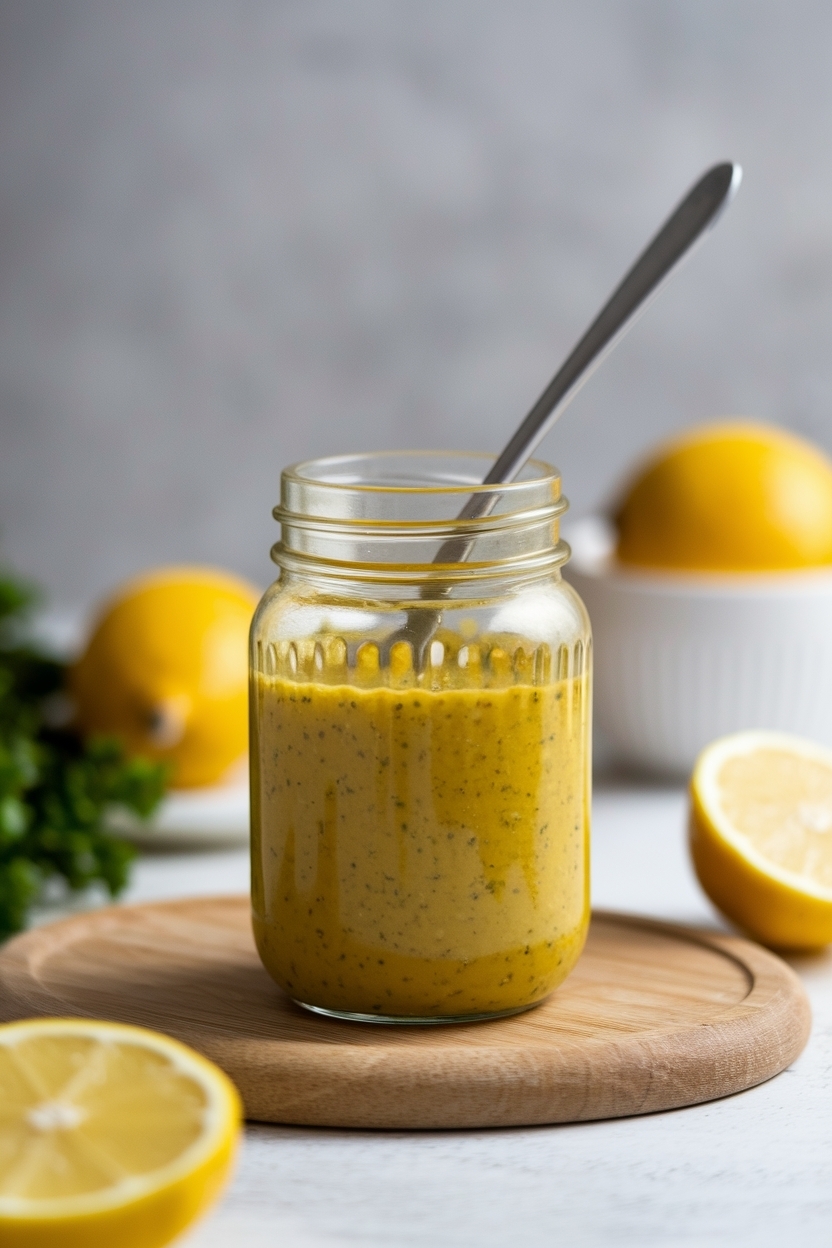 lemon vinaigrette with honey dijon