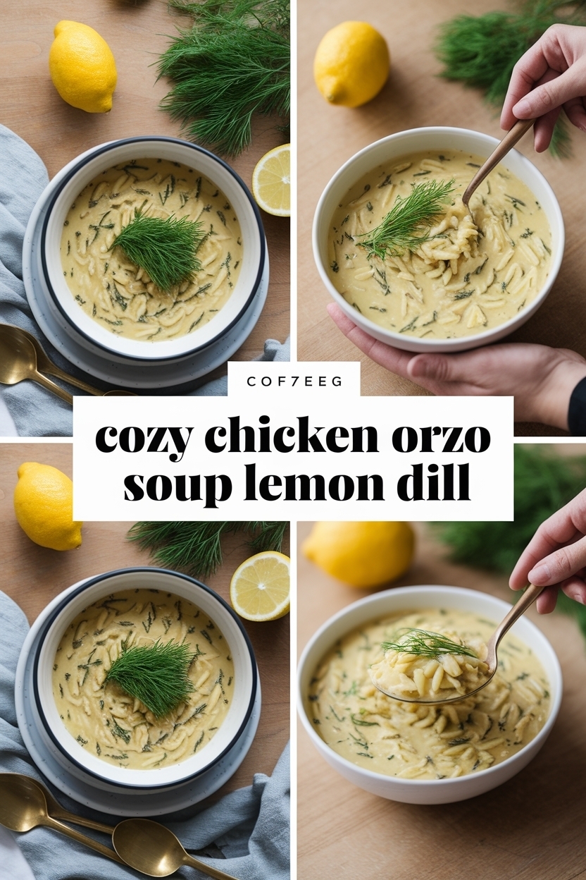 chicken orzo soup lemon dill