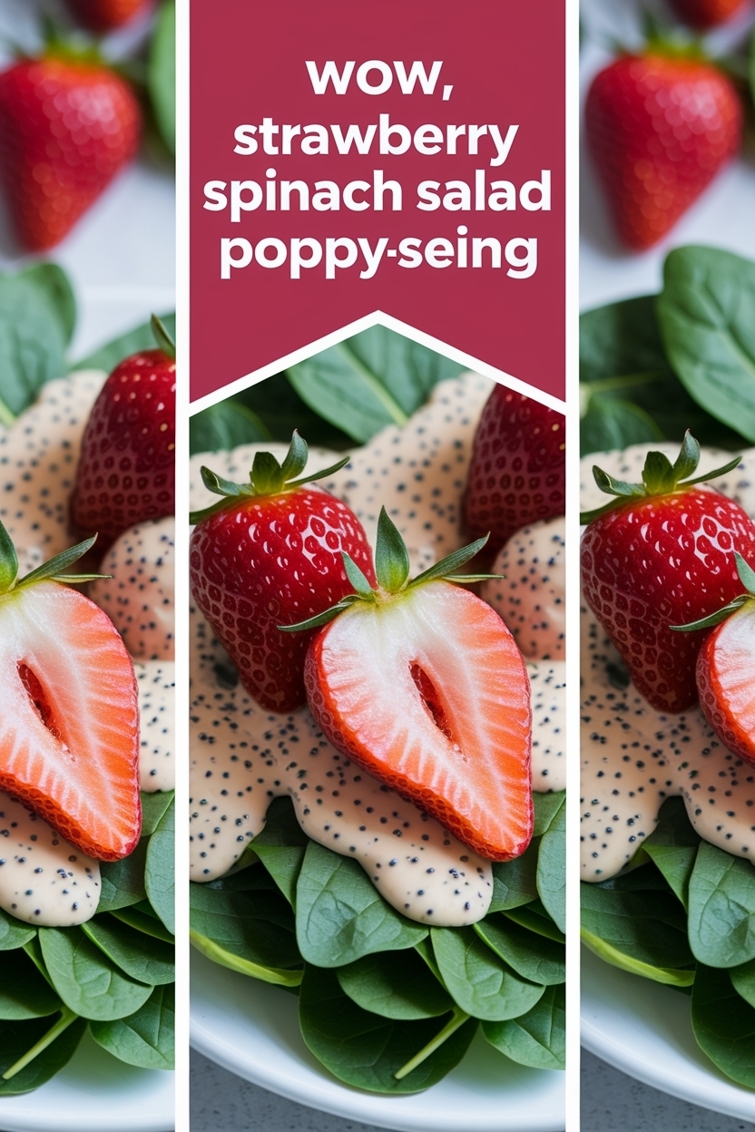 strawberry spinach salad poppyseed dressing